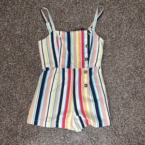 Forever 21 Striped Romper with tags